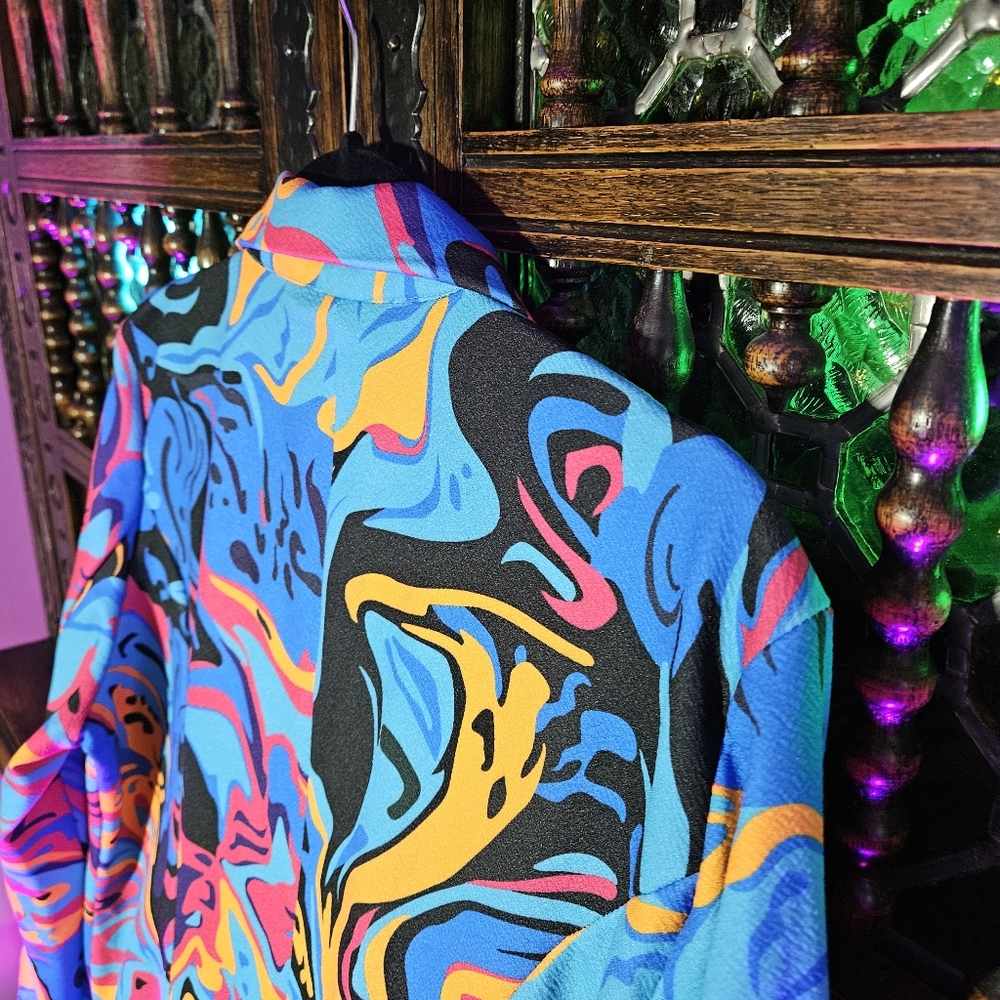 Colorful Abstract Blazer - Picture 2 of 7